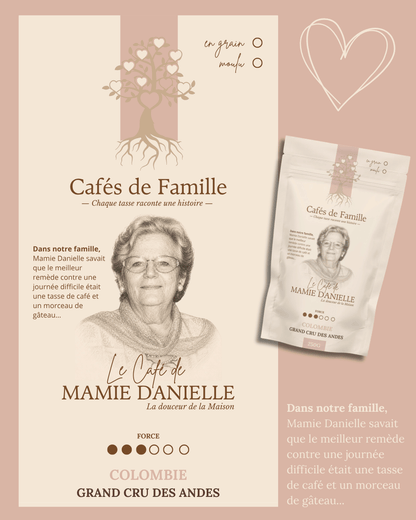 Présentation de Mamie Danielle Cafés de Famille.