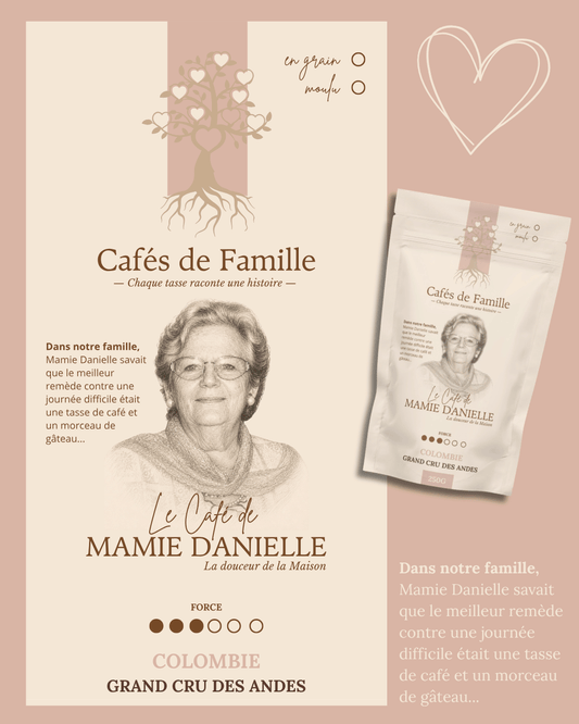 Présentation de Mamie Danielle Cafés de Famille.